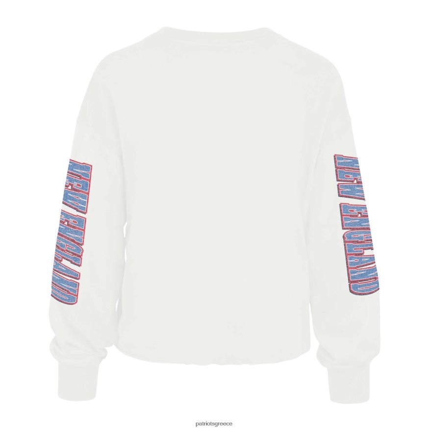 Patriots Jersey Ελαφρύ μακρυμάνικο μπλουζάκι με 47 πινέλο κρέμας πίσω parkway γυναίκες είδη ένδυσης VPDHTZ2718
