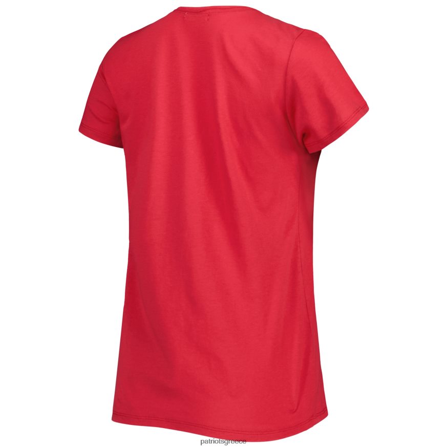 Patriots Jersey T-shirt 47 red treasure frankie γυναίκες είδη ένδυσης VPDHTZ2669