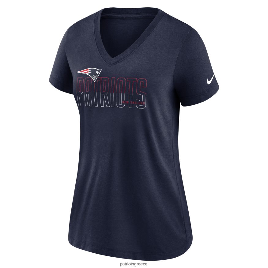 Patriots Jersey T-shirt με λαιμόκοψη nike με τριπλό μπλουζάκι ναυτικό κλειδαριά γυναίκες είδη ένδυσης VPDHTZ2684