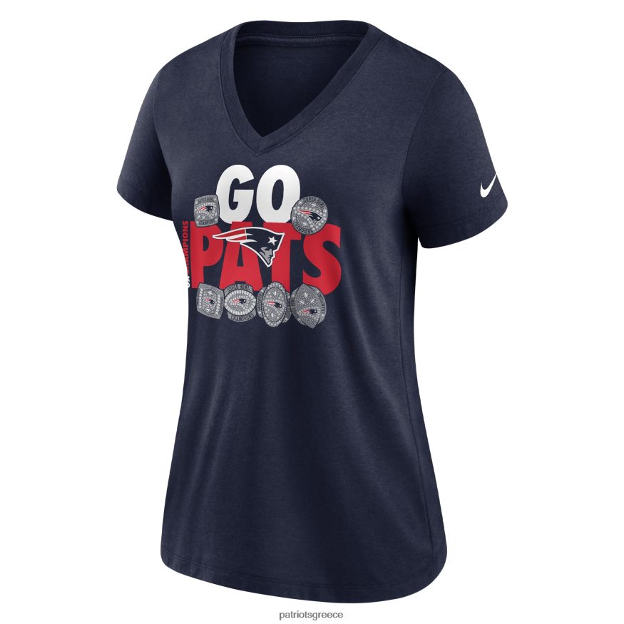 Patriots Jersey T-shirt με λαιμόκοψη σε τρισδιάστατη συλλογή nike navy hometown γυναίκες είδη ένδυσης VPDHTZ2747