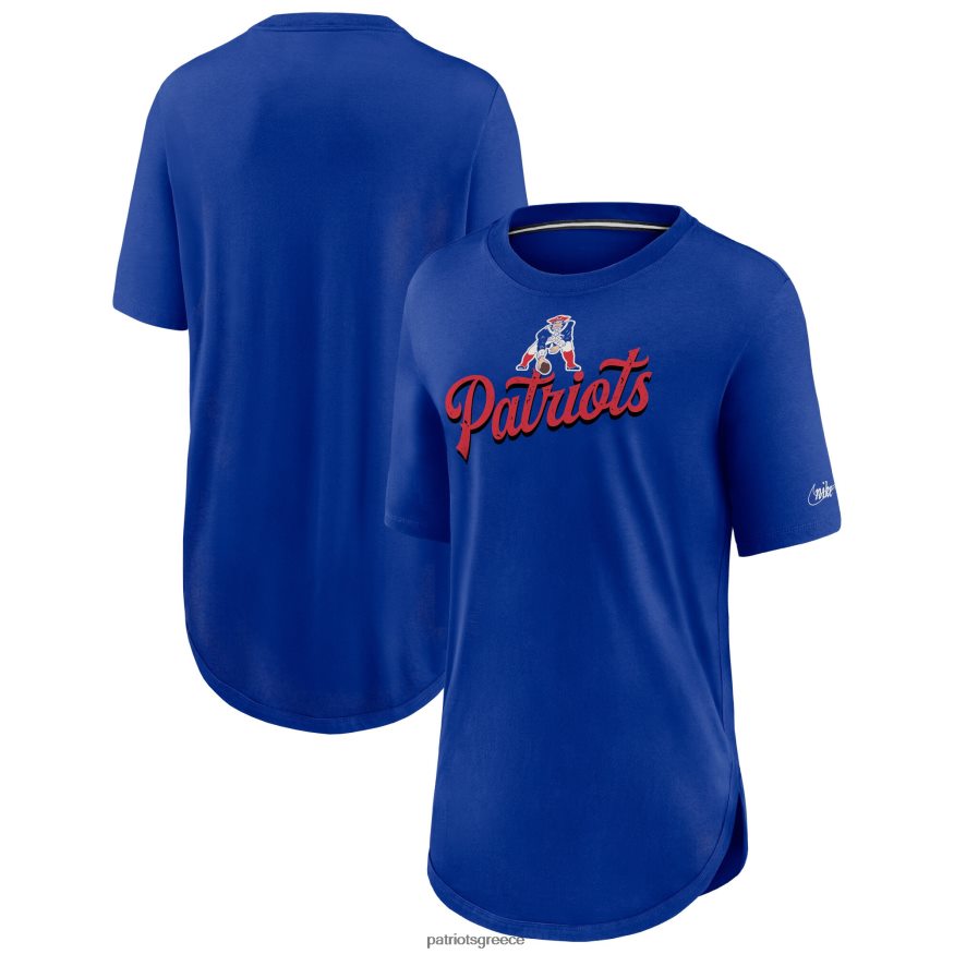 Patriots Jersey T-shirt tri-blend του σαββατοκύριακου nike royal ιστορικό λογότυπο γυναίκες είδη ένδυσης VPDHTZ2729