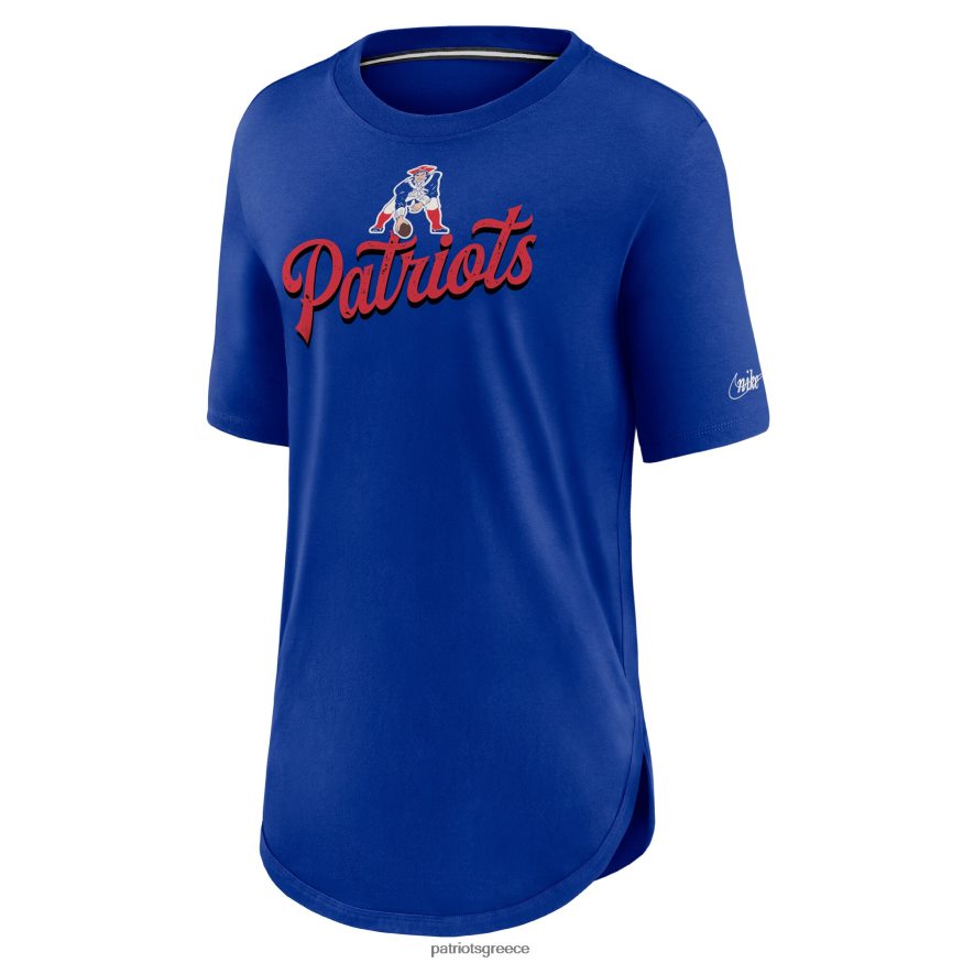 Patriots Jersey T-shirt tri-blend του σαββατοκύριακου nike royal ιστορικό λογότυπο γυναίκες είδη ένδυσης VPDHTZ2729