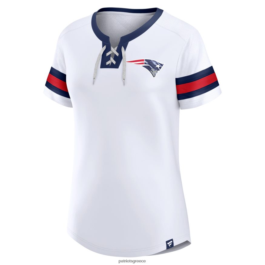 Patriots Jersey φανατικοί επώνυμα λευκό κυριακάτικο καλύτερο μπλουζάκι με κορδόνια γυναίκες είδη ένδυσης VPDHTZ2723