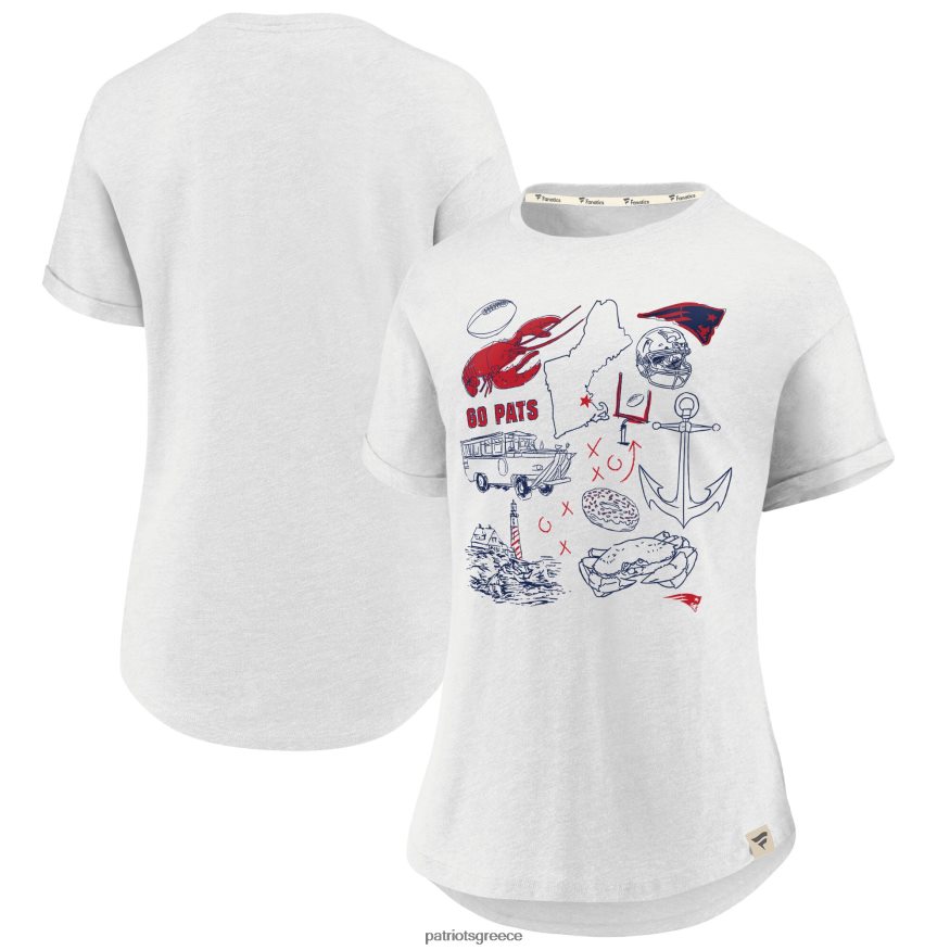 Patriots Jersey μπλουζάκι με κολλητό μπλουζάκι με επώνυμα φανατικούς, γνήσιους κλασικούς κλασικούς γυναίκες είδη ένδυσης VPDHTZ2732