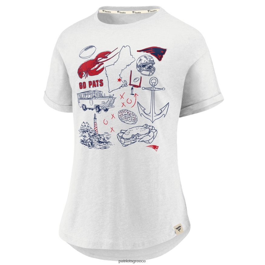 Patriots Jersey μπλουζάκι με κολλητό μπλουζάκι με επώνυμα φανατικούς, γνήσιους κλασικούς κλασικούς γυναίκες είδη ένδυσης VPDHTZ2732