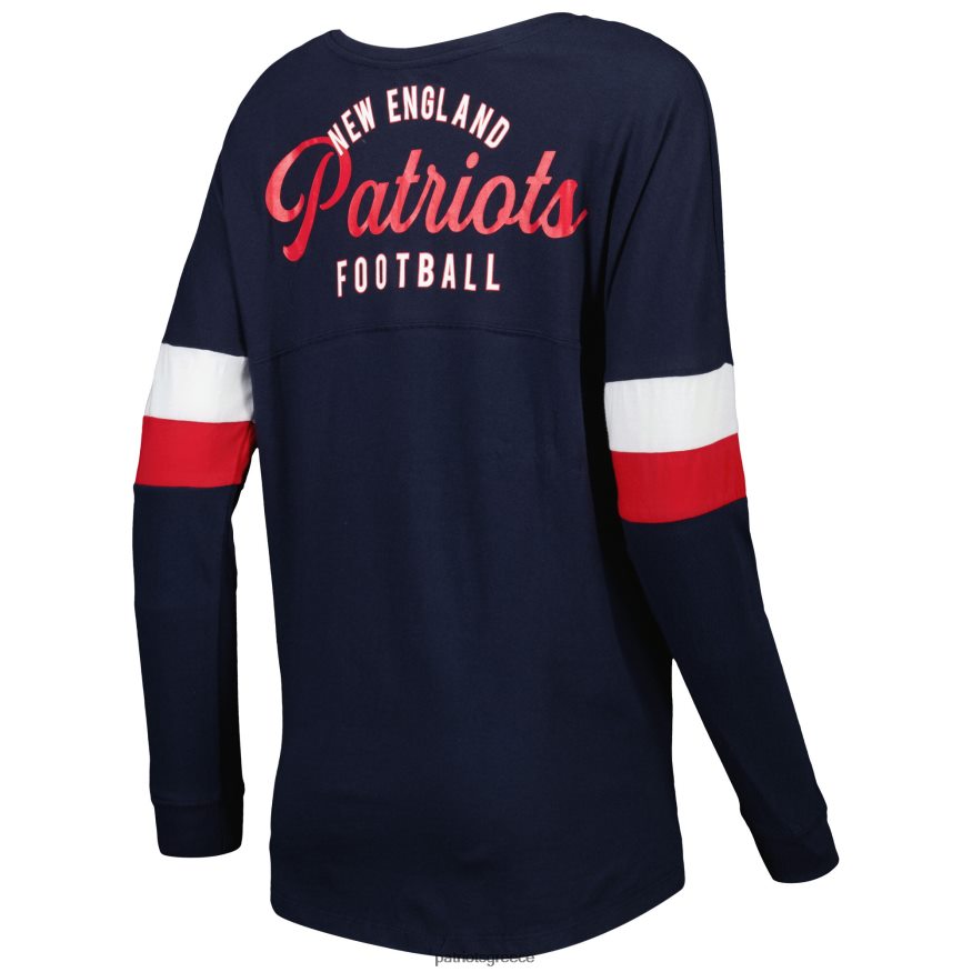 Patriots Jersey ελαφρύ μακρυμάνικο μπλουζάκι με κορδόνια γυναίκες είδη ένδυσης VPDHTZ2762