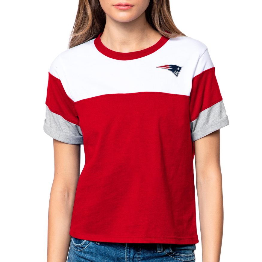 Patriots Jersey antigua λευκό/κόκκινο αναποδογυρισμένο μπλουζάκι γυναίκες είδη ένδυσης VPDHTZ2816