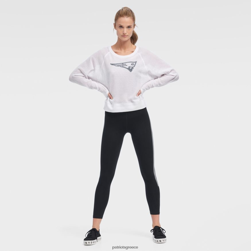 Patriots Jersey dkny sport με μακρυμάνικο μπλουζάκι lauren λευκό διχτυωτό γυναίκες είδη ένδυσης VPDHTZ2763