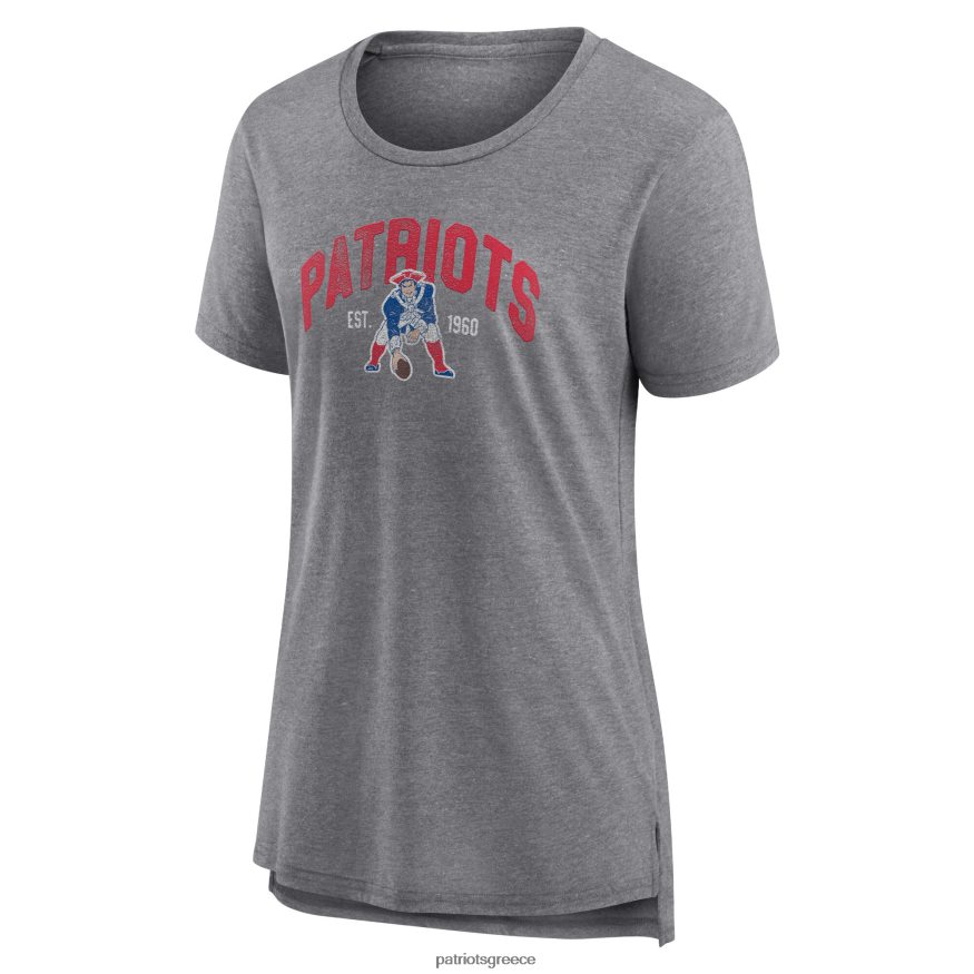 Patriots Jersey μοντέρνο μπλουζάκι με επώνυμα φανατικά ελικοειδή γκρι drop back γυναίκες είδη ένδυσης VPDHTZ2666