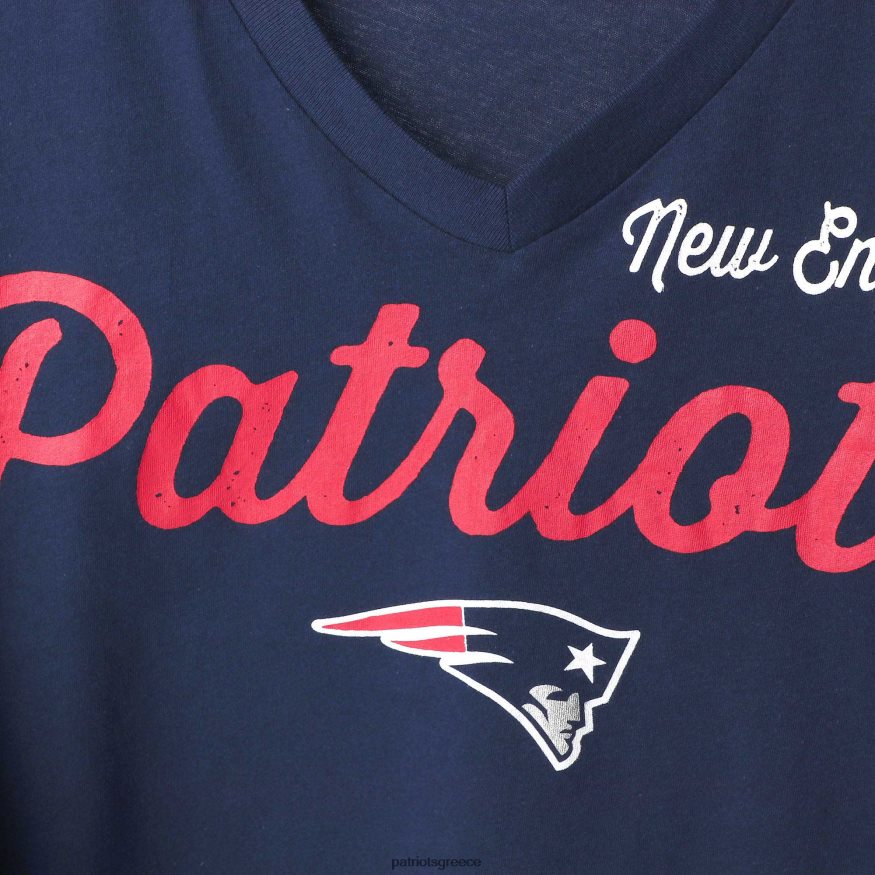 Patriots Jersey g-iii 4her by carl banks navy post season t-shirt με λαιμόκοψη γυναίκες είδη ένδυσης VPDHTZ2707