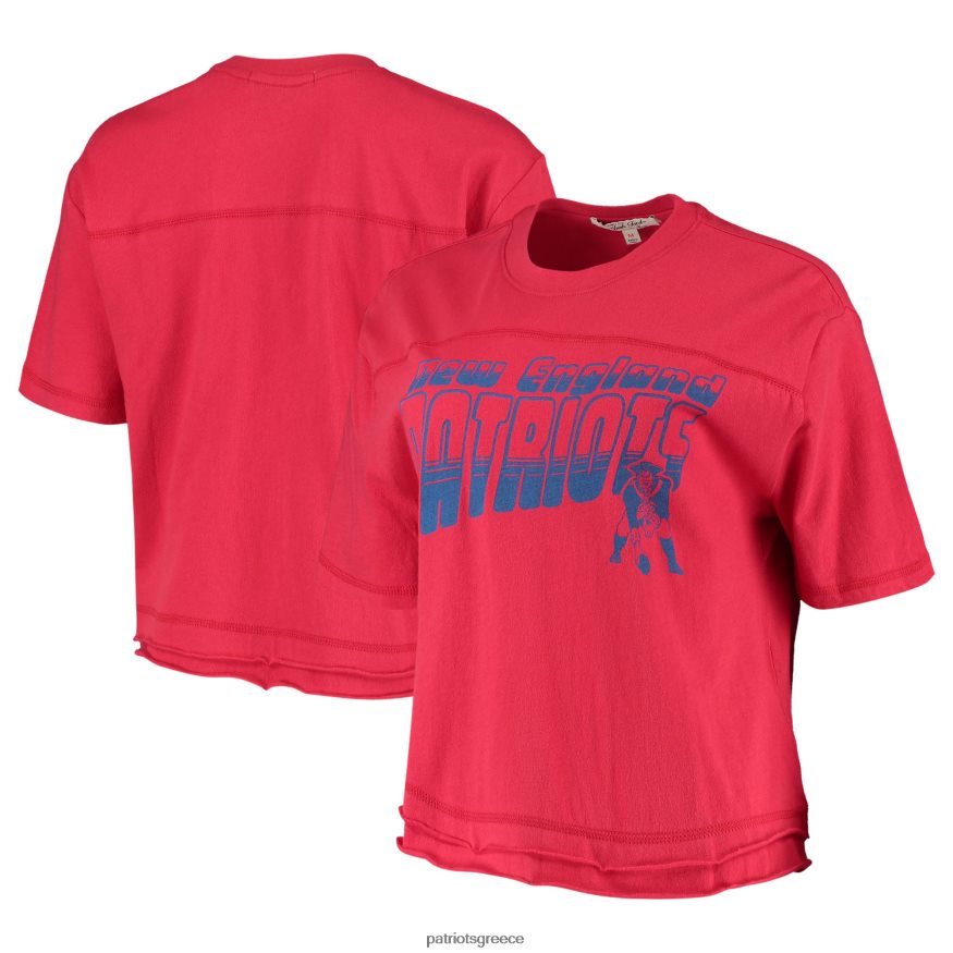 Patriots Jersey μπλουζάκι junk food κόκκινο πρωταθλητών crop top γυναίκες είδη ένδυσης VPDHTZ2758