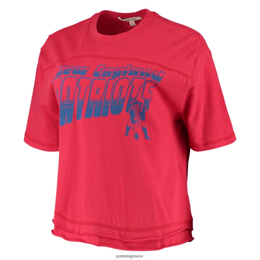 Patriots Jersey μπλουζάκι junk food κόκκινο πρωταθλητών crop top γυναίκες είδη ένδυσης VPDHTZ2758