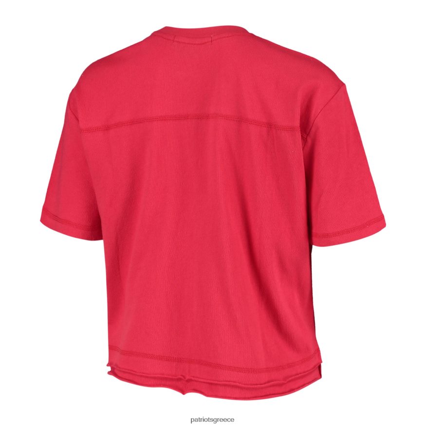 Patriots Jersey μπλουζάκι junk food κόκκινο πρωταθλητών crop top γυναίκες είδη ένδυσης VPDHTZ2758