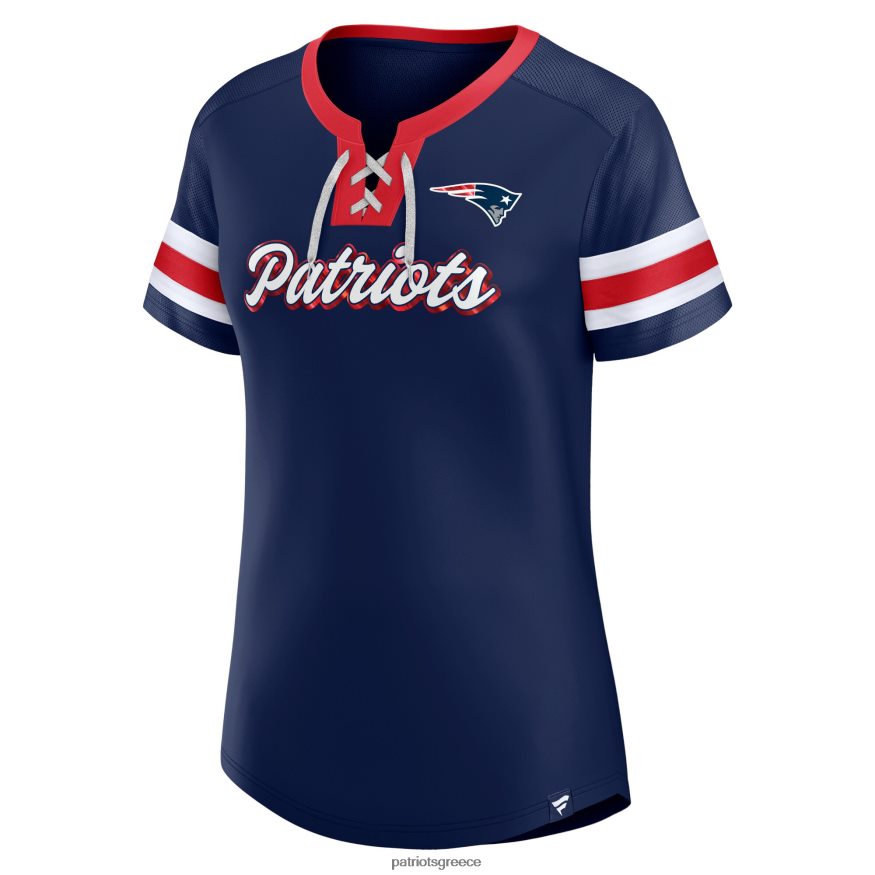 Patriots Jersey φανατικά επώνυμα navy αυθεντικό μπλουζάκι με κορδόνια γυναίκες είδη ένδυσης VPDHTZ2706
