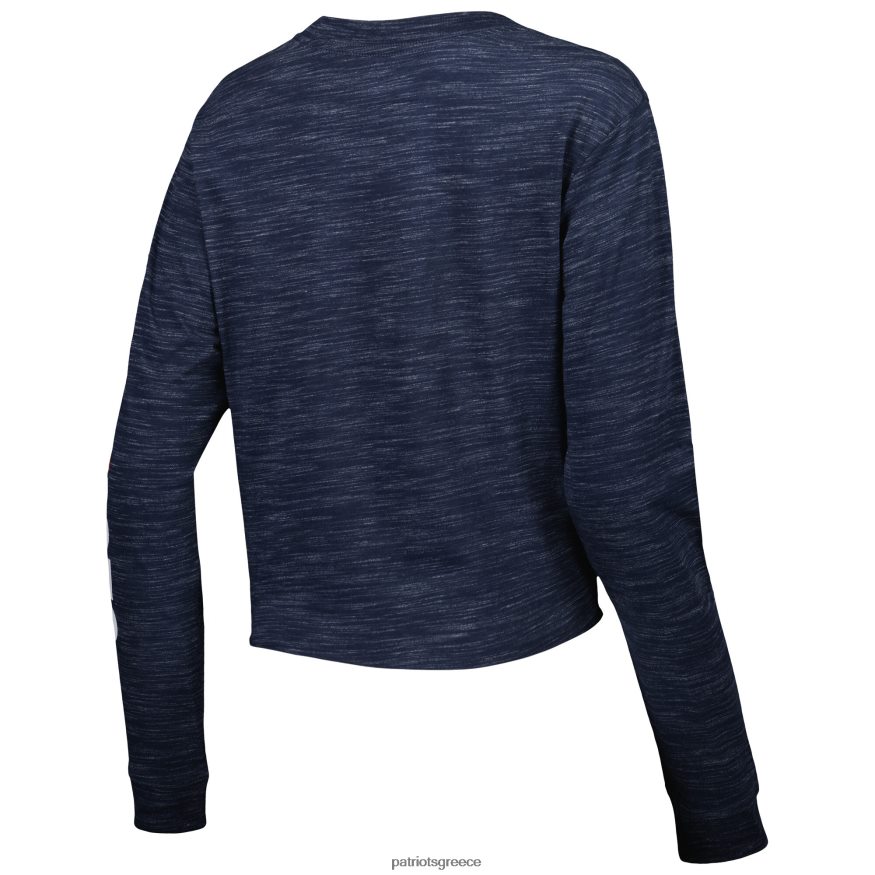 Patriots Jersey μακρυμάνικο μπλουζάκι navy crop νέας εποχής γυναίκες είδη ένδυσης VPDHTZ2731