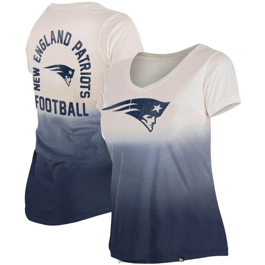 Patriots Jersey νέας εποχής navy dip dye t-shirt με λαιμόκοψη γυναίκες είδη ένδυσης VPDHTZ2636