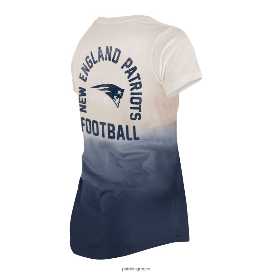 Patriots Jersey νέας εποχής navy dip dye t-shirt με λαιμόκοψη γυναίκες είδη ένδυσης VPDHTZ2636