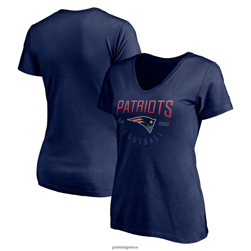 Patriots Jersey φανατικοί επώνυμα navy live for it t-shirt με λαιμόκοψη γυναίκες είδη ένδυσης VPDHTZ2757