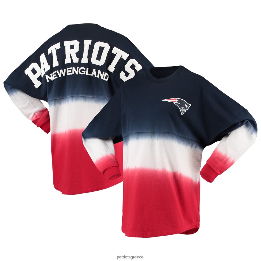 Patriots Jersey φανατικά επώνυμα navy/κόκκινο ombre μακρυμάνικο μπλουζάκι γυναίκες είδη ένδυσης VPDHTZ2635
