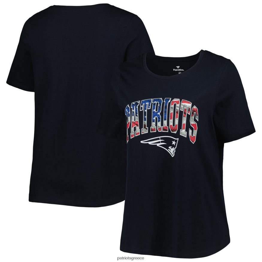 Patriots Jersey φανατικοί επώνυμα navy plus size banner wave μπλουζάκι γυναίκες είδη ένδυσης VPDHTZ2676
