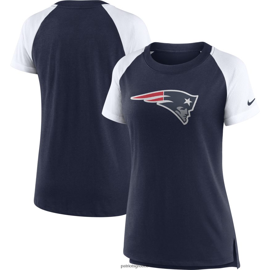 Patriots Jersey μπλουζάκι απόδοσης με λογότυπο nike navy/λευκό πρωτεύον γυναίκες είδη ένδυσης VPDHTZ2795
