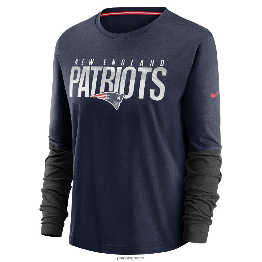 Patriots Jersey μακρυμάνικο μπλουζάκι nike navy city μασκότ breathe γυναίκες είδη ένδυσης VPDHTZ2716