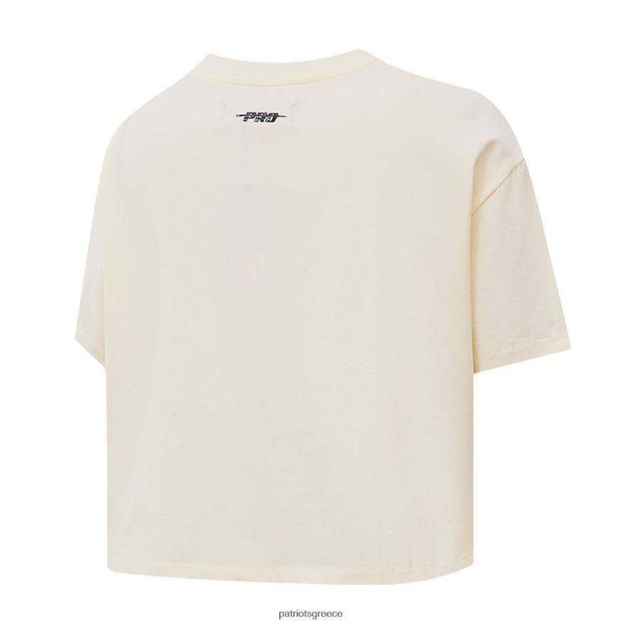 Patriots Jersey pro standard κρεμ ρετρό κλασικό κουτί cropped μπλουζάκι γυναίκες είδη ένδυσης VPDHTZ2655