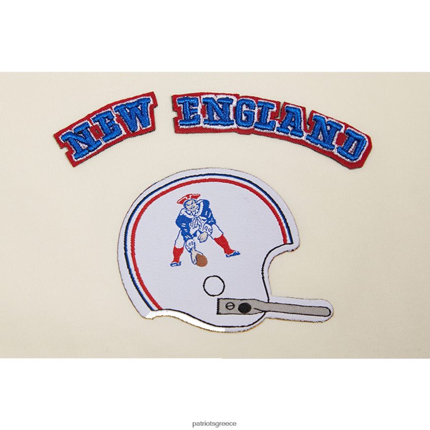 Patriots Jersey pro standard κρεμ ρετρό κλασικό κουτί cropped μπλουζάκι γυναίκες είδη ένδυσης VPDHTZ2655