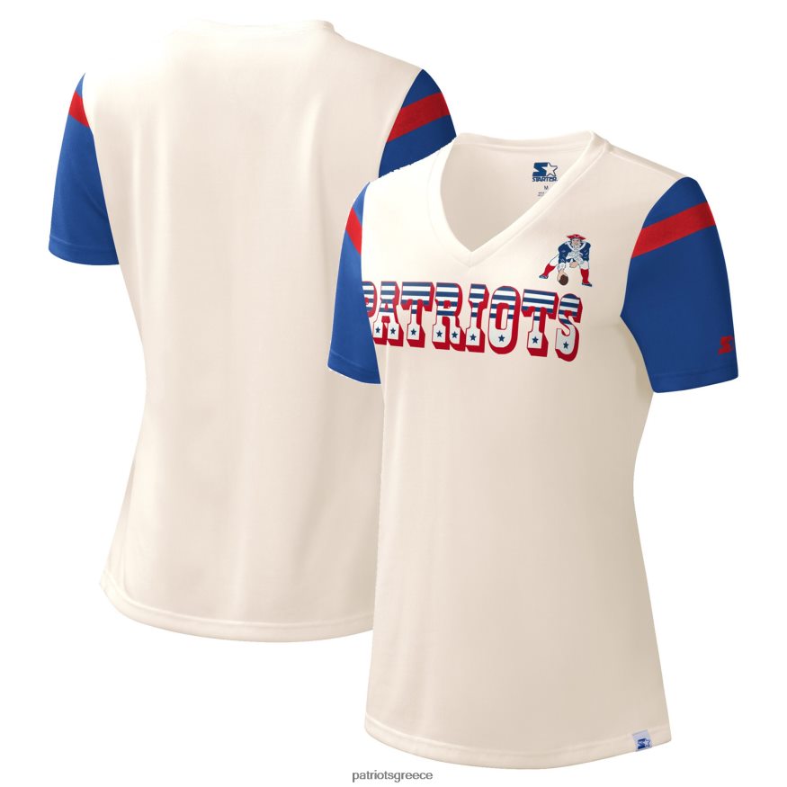 Patriots Jersey starter cream kick start t-shirt με λαιμόκοψη γυναίκες είδη ένδυσης VPDHTZ2700