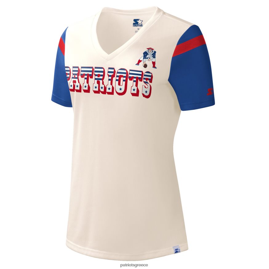 Patriots Jersey starter cream kick start t-shirt με λαιμόκοψη γυναίκες είδη ένδυσης VPDHTZ2700