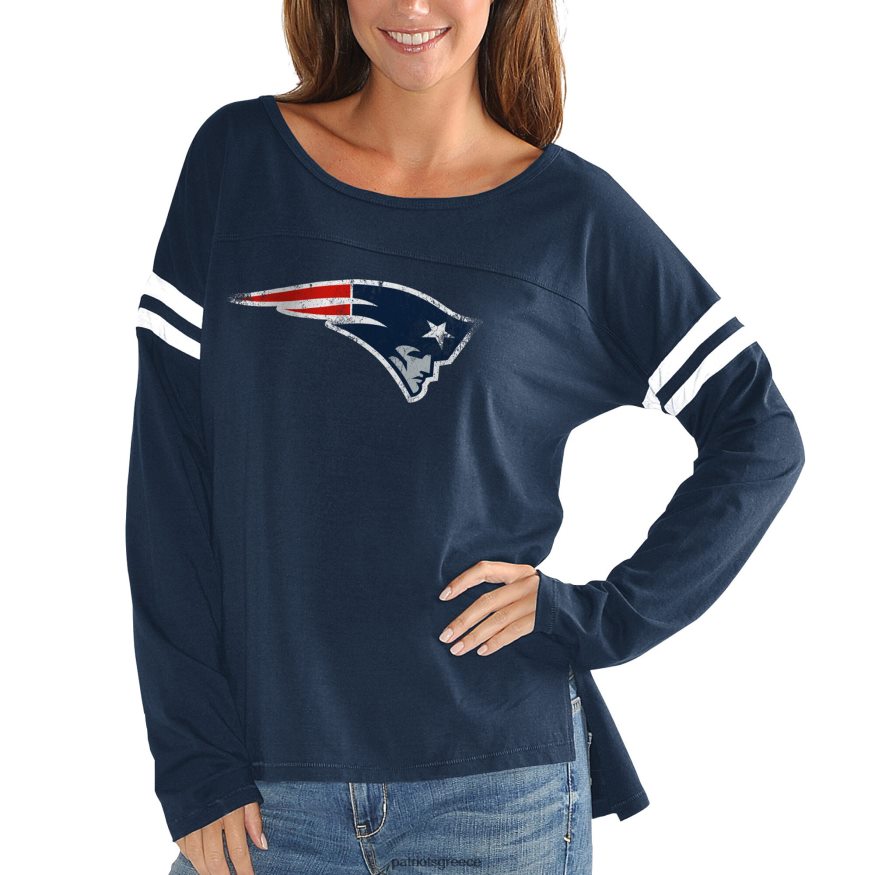 Patriots Jersey μακρυμάνικο μπλουζάκι touch navy plus size free agent γυναίκες είδη ένδυσης VPDHTZ2738