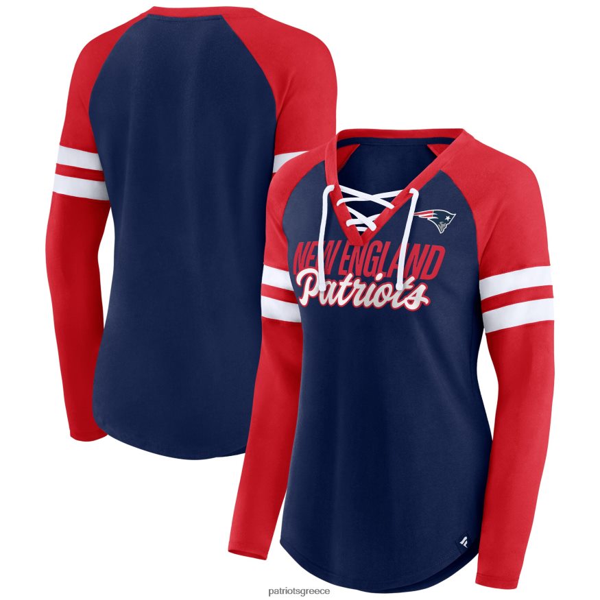 Patriots Jersey μπλουζάκι με μακρύ μανίκι με λαιμόκοψη v-λαιμόκοψη μπλουζάκι με λαιμόκοψη σε λαιμόκοψη γυναίκες είδη ένδυσης VPDHTZ2633