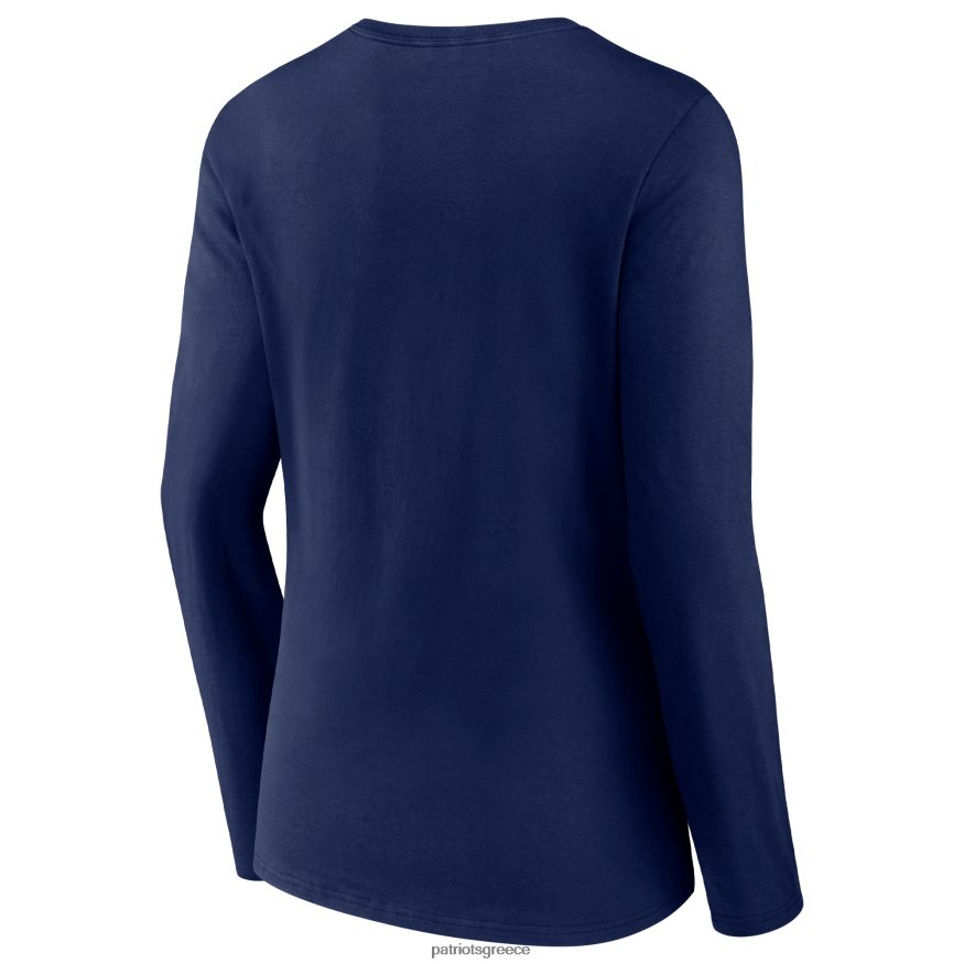 Patriots Jersey μπλουζάκι με μακρύ μανίκι με λαιμόκοψη v γυναίκες είδη ένδυσης VPDHTZ2778