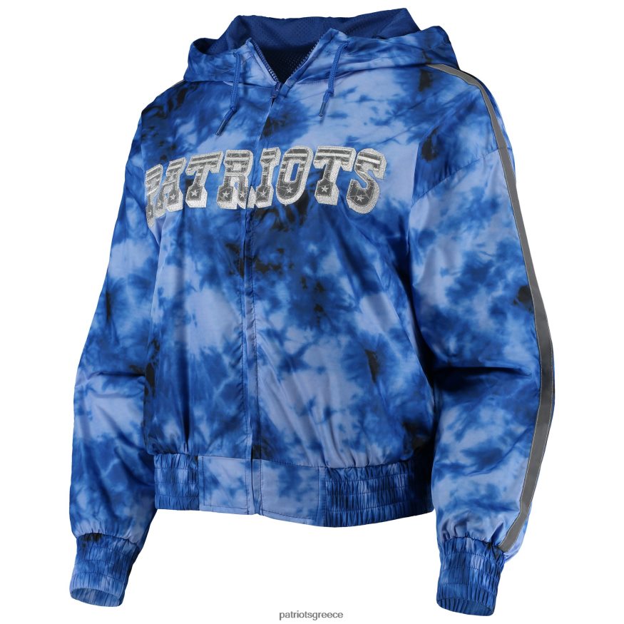 Patriots Jersey Mitchell & ness navy galaxy μπουφάν με φούτερ με κουκούλα με φερμουάρ γυναίκες είδη ένδυσης VPDHTZ931