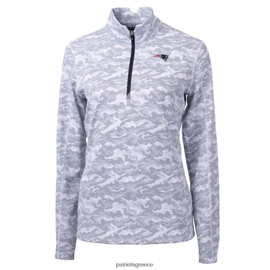 Patriots Jersey Τραβέρσα από κάρβουνο με ελαστικό τέταρτο πουλόβερ με φερμουάρ γυναίκες είδη ένδυσης VPDHTZ1011