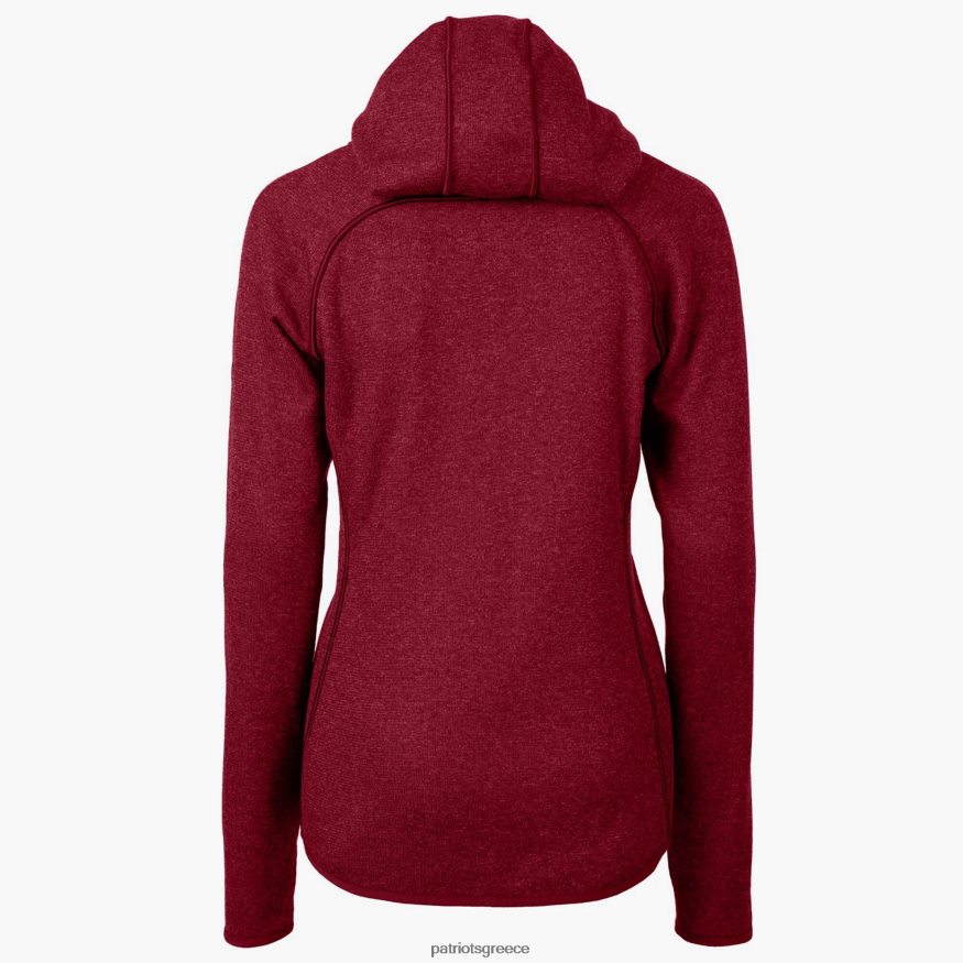 Patriots Jersey Μπουφάν με φερμουάρ με φερμουάρ σε κόκκινο χρώμα γυναίκες είδη ένδυσης VPDHTZ1023