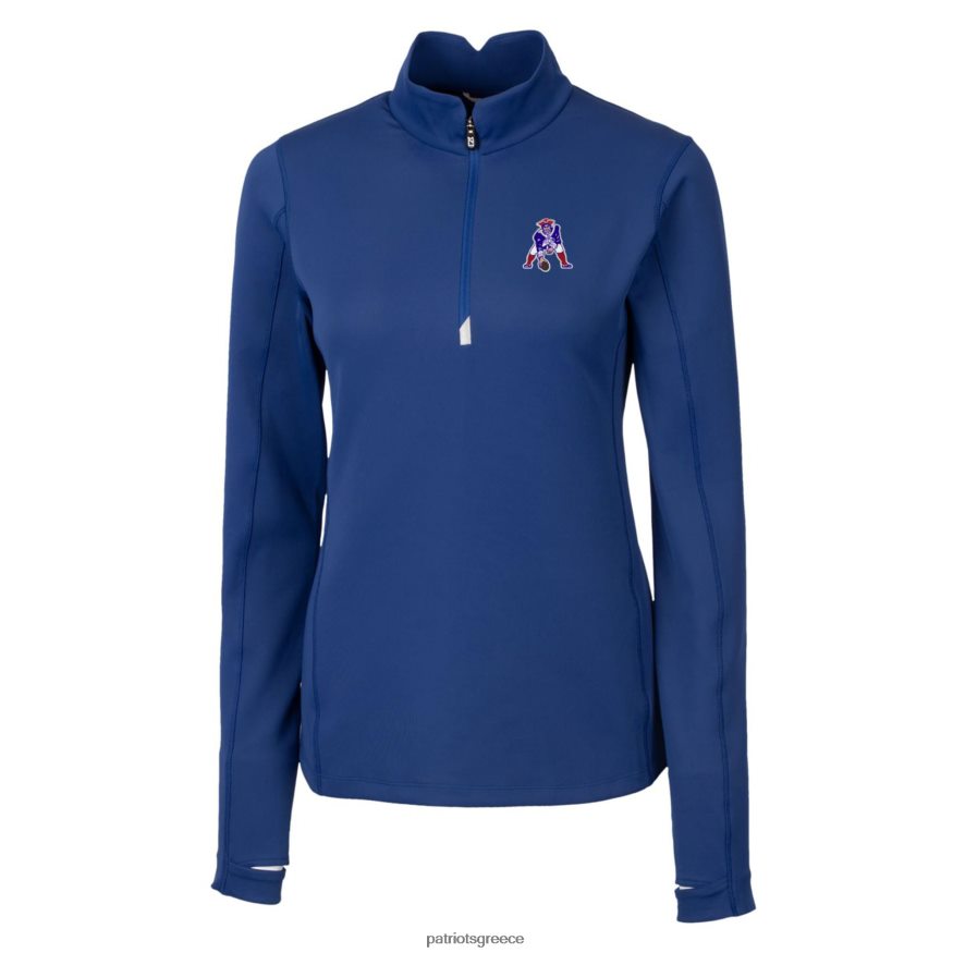 Patriots Jersey Μπλουζάκι πουλόβερ με φερμουάρ, τεντωμένο τέταρτο με φερμουάρ γυναίκες είδη ένδυσης VPDHTZ1036