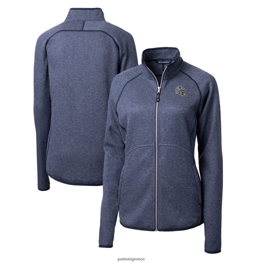 Patriots Jersey σακάκι με φερμουάρ με φερμουάρ, πουλόβερ με λογότυπο για ναυτικό κράνος γυναίκες είδη ένδυσης VPDHTZ856