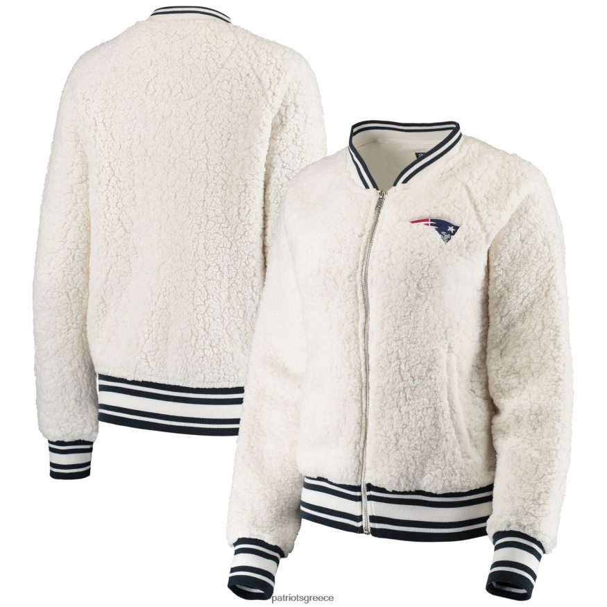 Patriots Jersey Κρεμ αθλητικό σέρπα νέας εποχής με φερμουάρ γυναίκες είδη ένδυσης VPDHTZ904