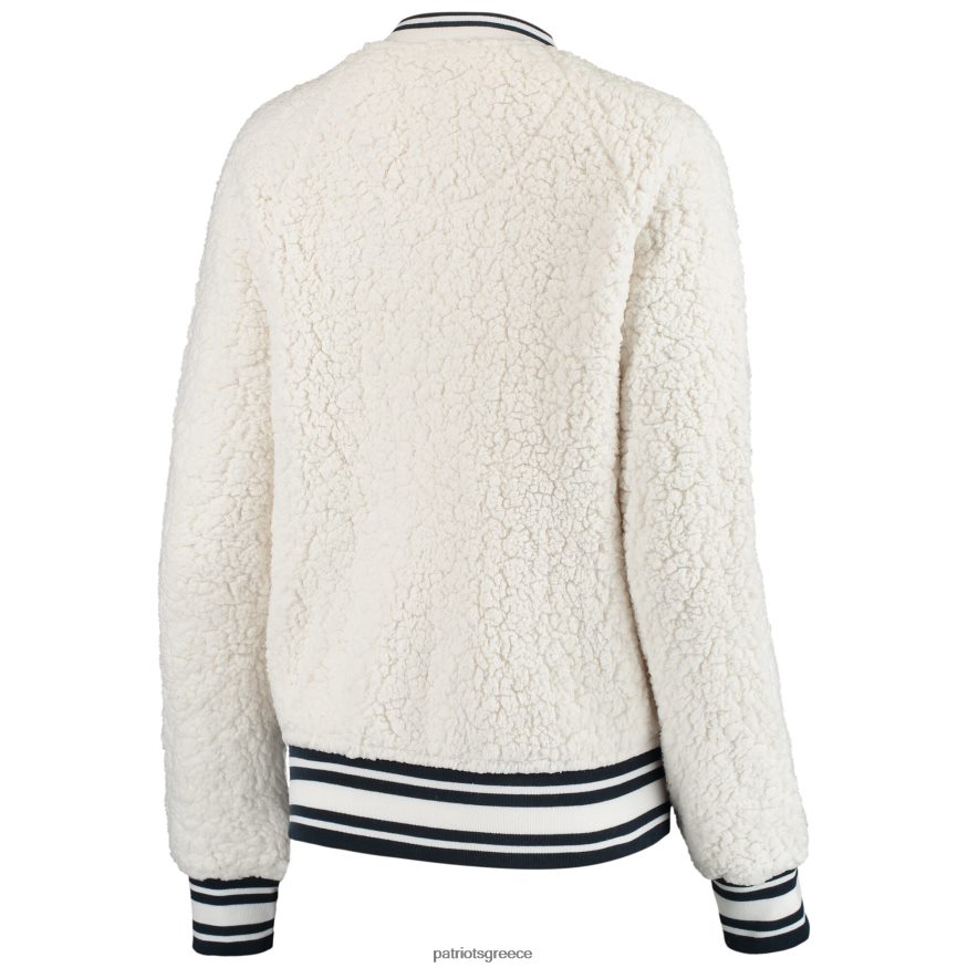 Patriots Jersey Κρεμ αθλητικό σέρπα νέας εποχής με φερμουάρ γυναίκες είδη ένδυσης VPDHTZ904