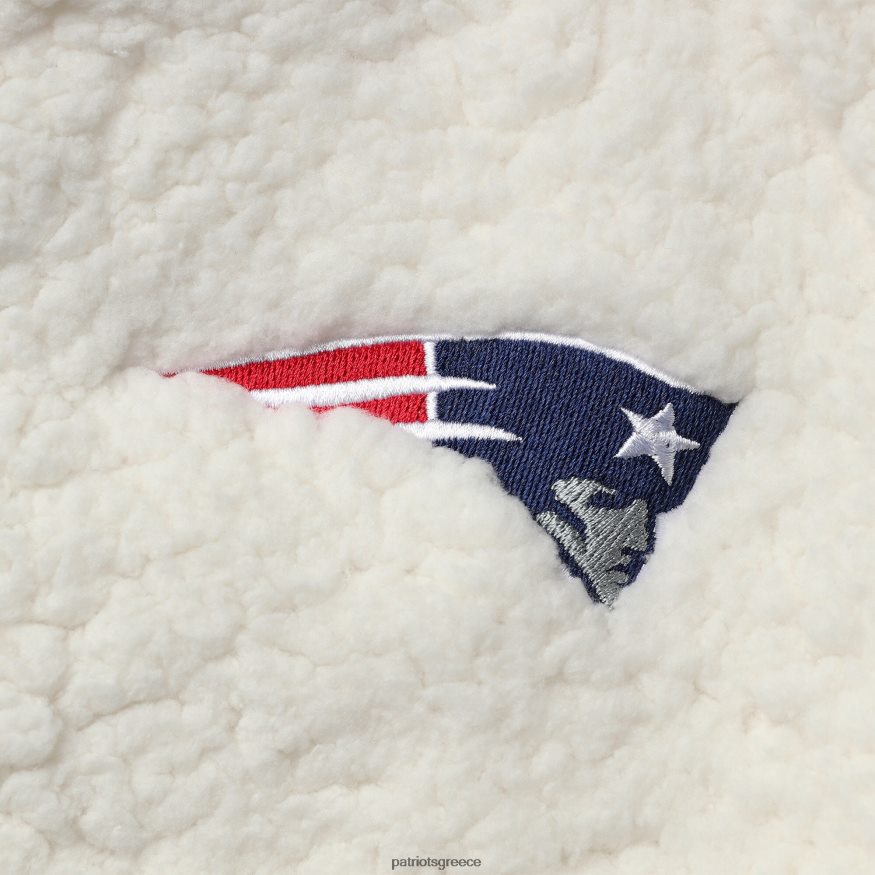 Patriots Jersey Κρεμ αθλητικό σέρπα νέας εποχής με φερμουάρ γυναίκες είδη ένδυσης VPDHTZ904