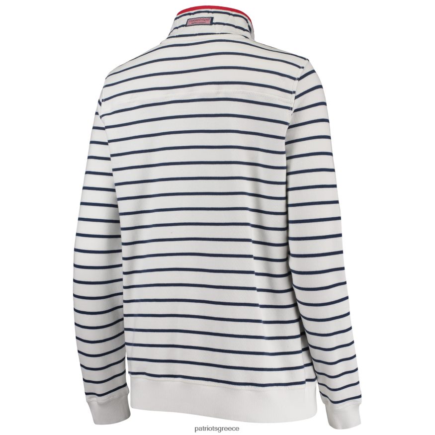 Patriots Jersey αμπέλια αμπέλια λευκό αμερικάνικο πουκάμισο πρόβειο φούτερ με μισό φερμουάρ γυναίκες είδη ένδυσης VPDHTZ968