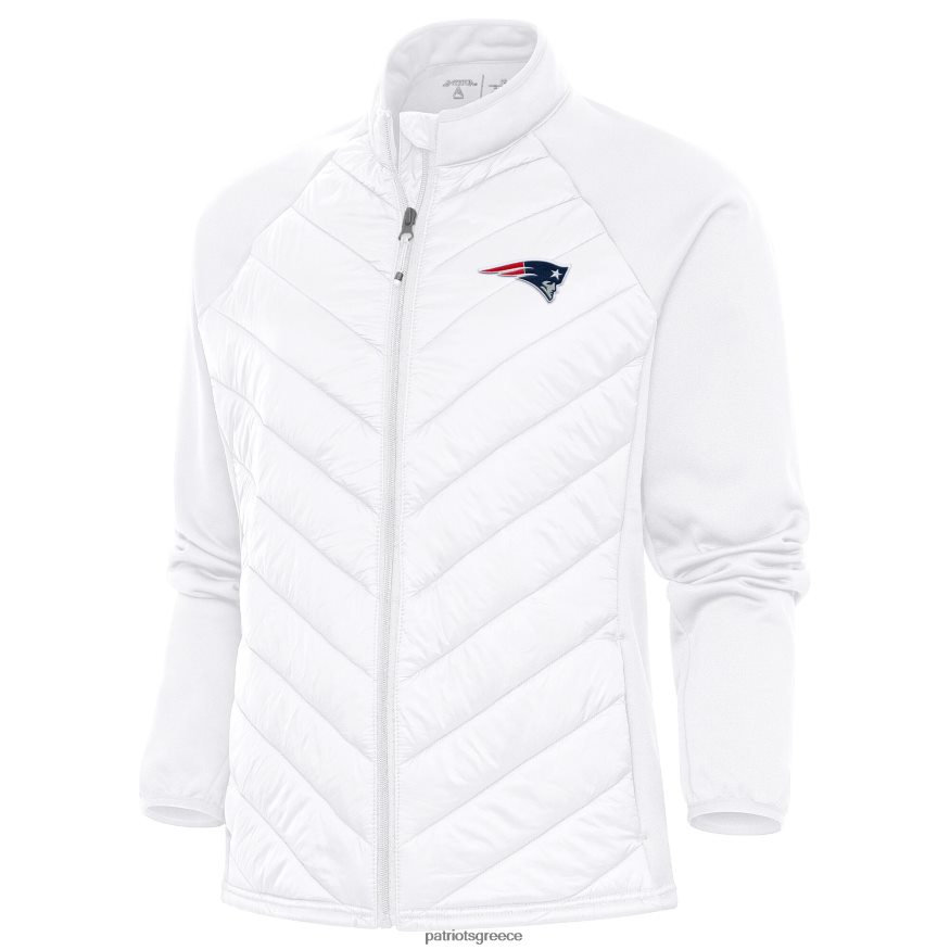 Patriots Jersey σακάκι με φερμουάρ λευκό antigua altitude γυναίκες είδη ένδυσης VPDHTZ841