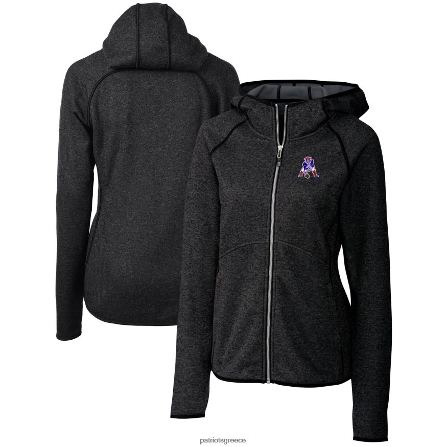Patriots Jersey Μπουφάν με φερμουάρ με φερμουάρ με λογότυπο με κάρβουνο κόφτη & buck γυναίκες είδη ένδυσης VPDHTZ1025