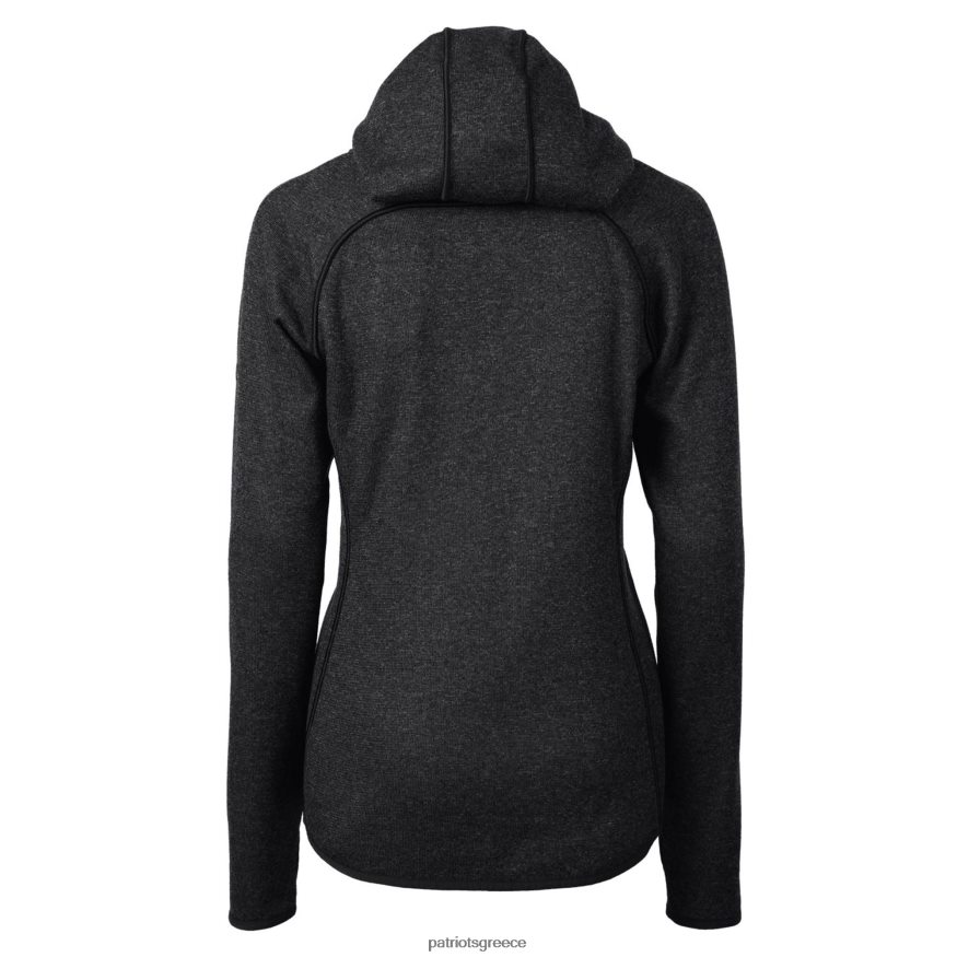 Patriots Jersey Μπουφάν με φερμουάρ με φερμουάρ με λογότυπο με κάρβουνο κόφτη & buck γυναίκες είδη ένδυσης VPDHTZ1025