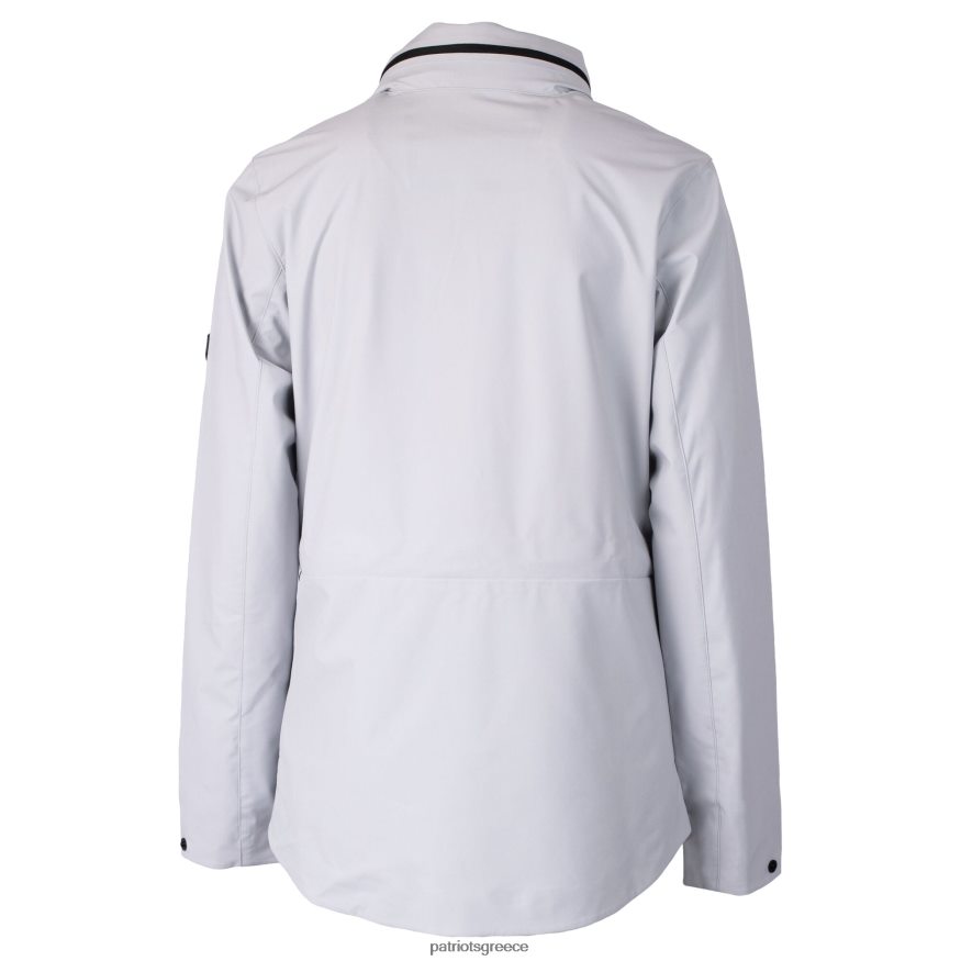 Patriots Jersey κράνος κόφτης & buck γκρι λογότυπο ατμού απωθητικό αδιάβροχο μπουφάν με φερμουάρ γυναίκες είδη ένδυσης VPDHTZ872