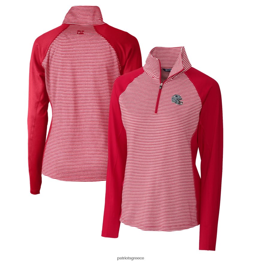 Patriots Jersey λογότυπο κόκκινο κράνους κόφτη & buck drytec forge τονική ρίγα τεντωμένη πάνω με μισό φερμουάρ γυναίκες είδη ένδυσης VPDHTZ845