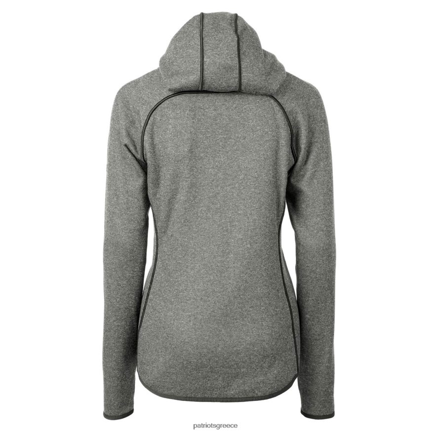 Patriots Jersey Μπουφάν με φερμουάρ με φερμουάρ με λογότυπο κόφτη & buck heather γυναίκες είδη ένδυσης VPDHTZ907