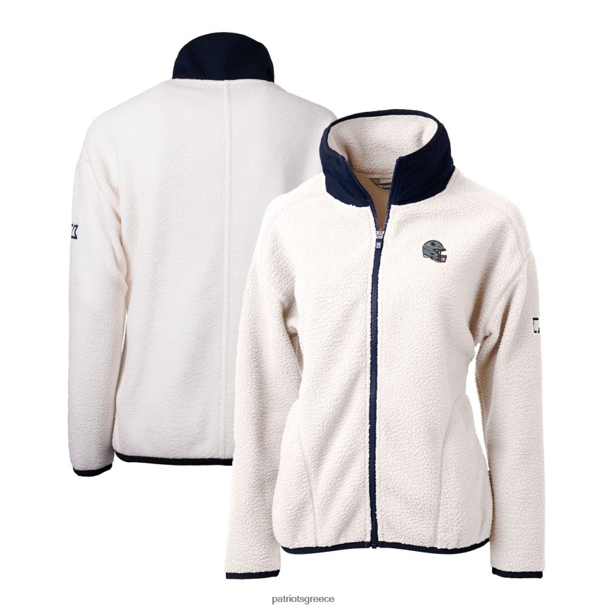 Patriots Jersey φλις μπουφάν με πλήρες φερμουάρ, λογότυπο cascade eco sherpa γυναίκες είδη ένδυσης VPDHTZ876
