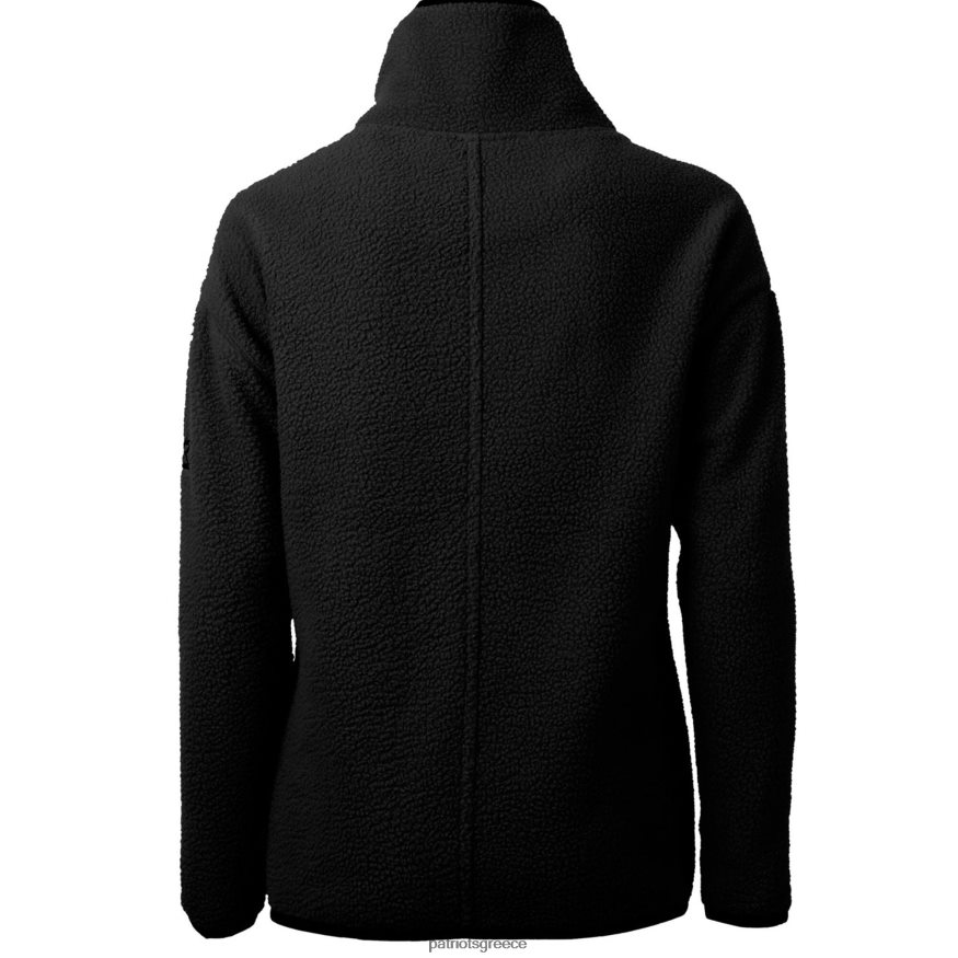 Patriots Jersey σακάκι πουλόβερ με φερμουάρ μαύρο λογότυπο cascade eco sherpa fleece γυναίκες είδη ένδυσης VPDHTZ1058